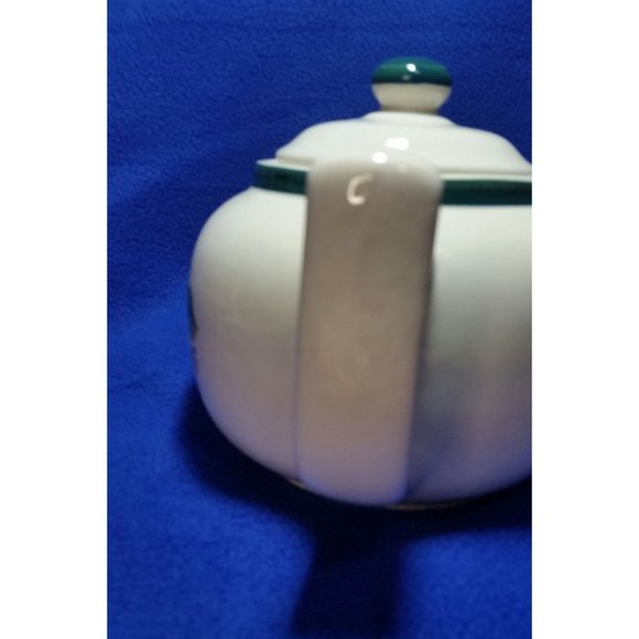 China Pearl Casuals Apples Teapot Rustic Country Kitchen Decor Pre-owned AS IS - Picture 4 of 10